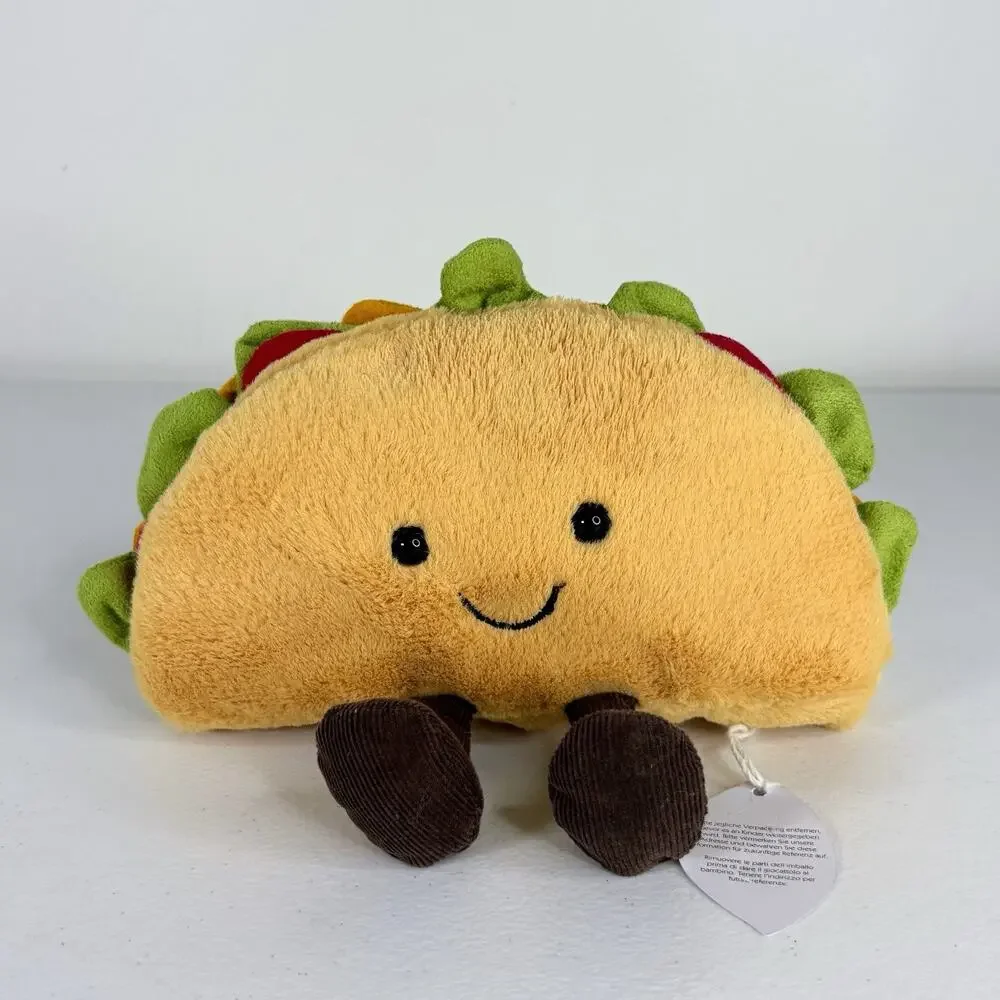 Jellycat London Amuseables Taco Small Soft Food Plush Collectible Toy
